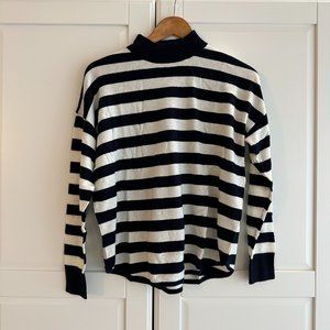 Madewell Ashbury Kelsey Stripe Mock Neck Sweater S, M, L New